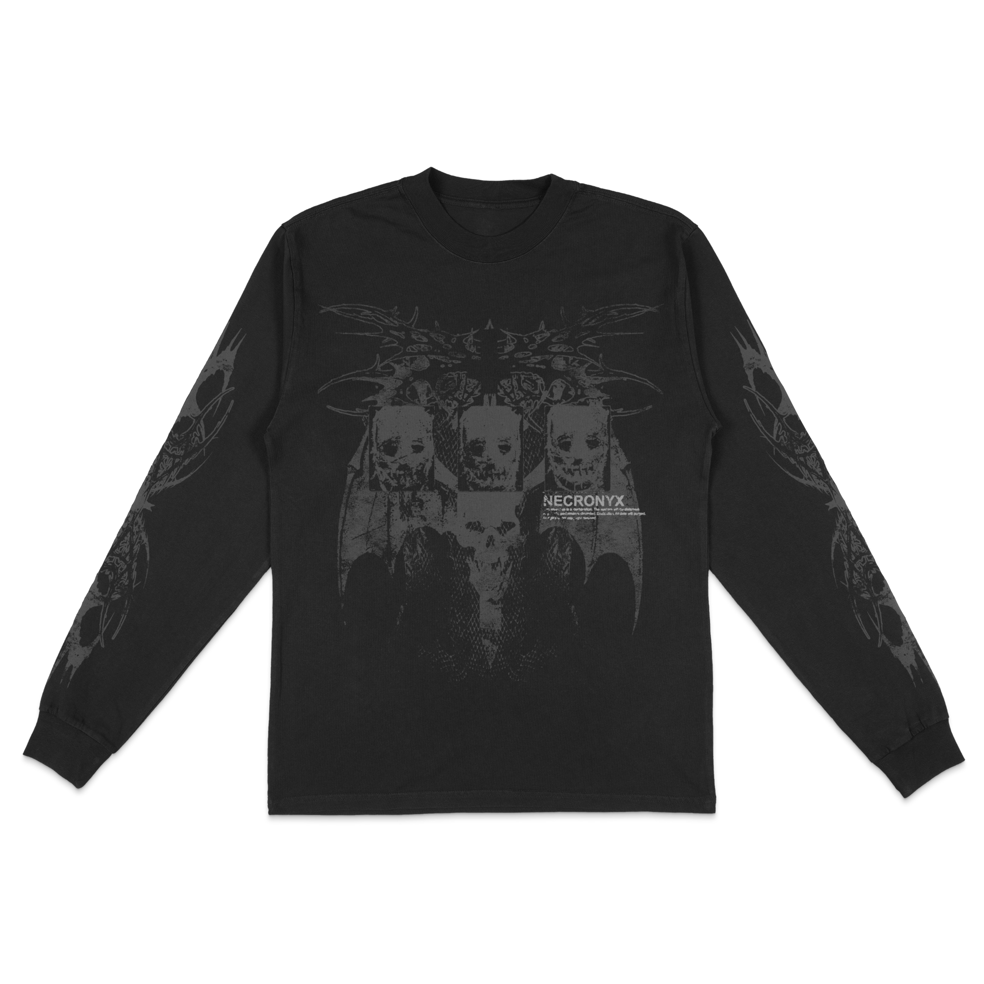 Phases Longsleeve | Gothic Streetwear | NECRONYX